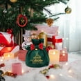thumbnail image 3 of Christmas Candy Bag Gift Wrapping Shopping Burlap Drawstring Bag, 3 of 5
