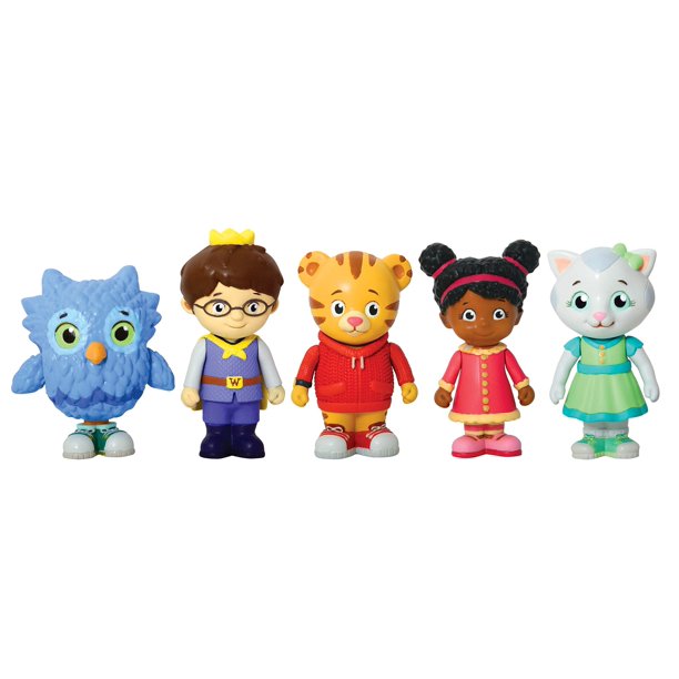Set de figuras Daniel Tiger's Neighborhood Friends, paquete de 5 unidades, 6 cm