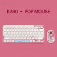 thumbnail image 1 of Hello Kitty Sanrio Kuromi Stitch teclado inalámbrico Bluetooth ratón traje lindo ordenador plano regalos de oficina para niñas, 1 of 3