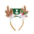 thumbnail image 2 of Holiday Time Gold Reindeer Antler Headbopper, 1 Piece, 2 of 4
