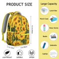 thumbnail image 6 of Sunflower Backpack for School,Cute School Bag,Schoolbag with Adjustable Shoulder Straps & Padded Back,15.3"x11"x7.1"., 6 of 6