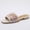 MULTI PURPLE, variant on Square Toe Slides Women Rhinestone Beaded Flat Sandals Hand Woven Embroidered Slip on Loafers Dressy Beach Shoes