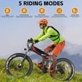 thumbnail image 5 of Elifine 26"x4" Folding Fat Tire Electric Bike, Full Suspensions, 500W Ebike, 5 Riding Modes, 48V 10.4Ah Battery, 21 Speed, LCD, All Terrain E Bike for Adult UL2849, 5 of 10