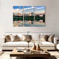 thumbnail image 2 of Elephant Stock Ibirapuera Park Skyline Wall Art - Horizontal Multi Panel Canvas - Living Room Wall Decor - Places Multi Panel - Gray And Green Decor - 74" x 48", 2 of 8