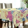 thumbnail image 5 of Yayeee Tablecloths 60" x 90" Rectangle Wrinkle Resistant Party Table Cover, Neon Skates, 5 of 8