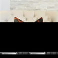 thumbnail image 2 of Plutus 24" x 24" Serenity Flow Luxury Throw Pillow in Gray and Orange, 2 of 3