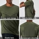 thumbnail image 3 of Camiseta de manga corta Dry Fit para hombre, cuello redondo, ligera, para entrenamiento, atlética, informal, 3 of 6
