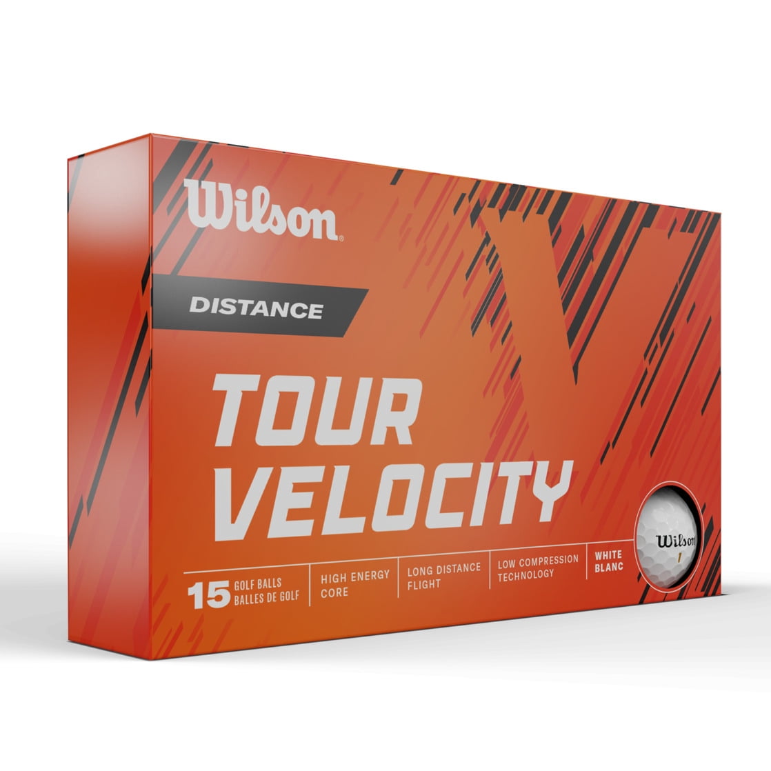 (4 pack) Wilson Tour Velocity 2023 Distance Golf Balls - White, 15pk