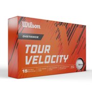 Wilson Tour Velocity 2023 Distance Golf Balls - White, 15pk