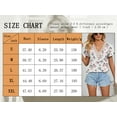 thumbnail image 2 of TEMOFON T-Shirts for Women Summer Petal Short Sleeve Tops CasualLace V Neck Floral Printed Blouse Dressy Bohemian Ladies Shirts Tunic Tops White Floral, 2 of 4