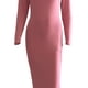 thumbnail image 5 of VISgogo Vestido Casual para Mujer Color Sólido Manga Larga Cuello Redondo Slim Fit Home Vestido Largo VISgogo moda, 5 of 7