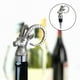 thumbnail image 5 of Tapón de botella de vino con forma de animal, decoración de bar, sellado hermético, tapas giratorias, sellador de tapón GacelaTopperPlata, 5 of 8