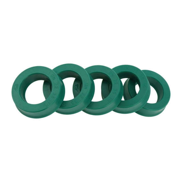 Anillo de Sello de Aceite Universal Unique Bargains Labio UN Sello de Eje Rotativo 22x35x10mm Alta Presión TPU Verde 5 Pcs