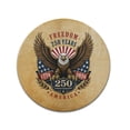 thumbnail image 2 of WIRESTER 7.88 in Round Mouse Pad with Non-Slip Rubber Base for Computers, Laptop, Office & Home - Vintage Freedom 250th Anniversary Patriotic American Flag USA 1776-2026, 2 of 5