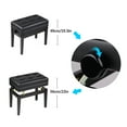 thumbnail image 2 of Graflsoa Banc Piano Premium Ajustable avec Compartiment de Rangement, Noir, Design Compact pour Usage Solo, 2 of 7