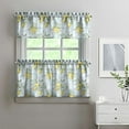 thumbnail image 6 of Lemon Kitchen Curtains Valances and Tiers Set for Windows, Vintage Bathroom Window Curtain Valance 3 Piece Sets,Kitchen Decor for Living Room,54"x 24", 6 of 6