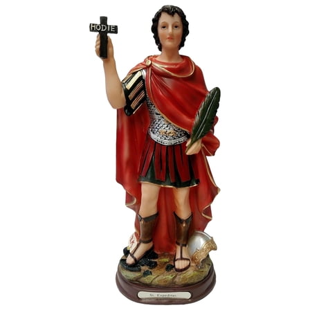 12.5" San Expedito Saint Expeditus Statue Figurine Religion Collectible Rome