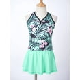 thumbnail image 4 of Alvivi Girls 3 Pieces Swimsuit Print Top Briefs Skirt Set Beach Bikini Swimwear 4-16, 4 of 7