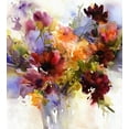 thumbnail image 2 of Bolokofsky, Ronald 15x16 White Modern Wood Framed Museum Art Print Titled - Watercolor Arrangement I, 2 of 4