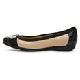 thumbnail image 4 of Zapatos Bailarinas Uplift para Mujer Anne Klein Nude Negro Talla 7.5 M, 4 of 7