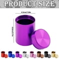 thumbnail image 3 of Aluminum Tea Canister, Portable Storage Tin, Travel Small Tea Container, Purple, 3 of 4