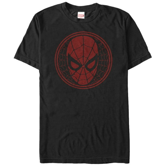Men's Marvel Spider-Man Web Mask  Graphic Tee Black X Large