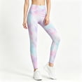 thumbnail image 2 of Duqingm Girls' Athletic Leggings Kids Dance Running Yoga Pants Workout Active Dance Tights with Pockets (Light Purple,3-4 Years), 2 of 6