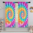 thumbnail image 5 of Blackout Kids Curtains,Colorful Tie Dye Mandala Pattern Childrens Insulated Curtains Set Of 2,Bedroom Essentials,Toddler Room Decor 42"x63", 5 of 5
