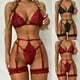 thumbnail image 2 of Traje de lencería sexy para mujer con costura cruzada y artesanía compleja, 2 of 6