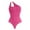 1-1,Rose, variant on COMFREE Women's One Shoulder Cutout Front Sleeveless Bodysuit Thong Body Suit Tank Top