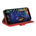 thumbnail image 4 of Étui pour LG K40 Portefeuille en Cuir Flip Folio Support Vue Couverture - Rouge, 4 of 5