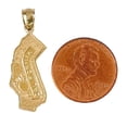 thumbnail image 2 of 14K Yellow Gold California State Map Pendant, 2 of 4