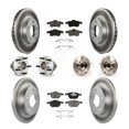 thumbnail image 1 of Transit Auto Front Rear Hub Bearings Assembly Coated Disc Brake Rotors and Ceramic Pads Kit (10Pc) for Car Mazda 3 2.0L with 4-Wheel ABS - Left Right Side (Driver Passenger) KBB-120637, 1 of 11