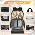 thumbnail image 3 of HUIACONG Fruit Leaf Capybara Backpack Set 4-IN-1 for 10-14 Years Boys Girls Lightweight Portable School Backpack Detachable Lunch Box Pencil Case Water Bottle Holder, 3 of 7
