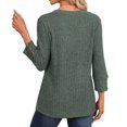 thumbnail image 3 of V Neck Long Sleeve Shirts for Women Casual Loose Tops Lightweight Tunic Sweaters, 2XL, 3 of 6