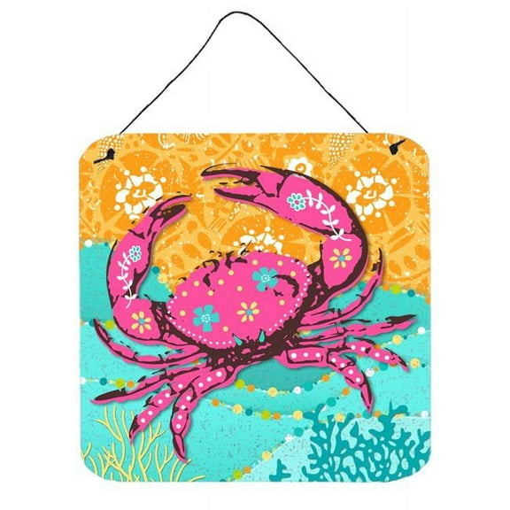 Coastal Pink Crab Wall or Door Hanging Prints