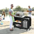 thumbnail image 3 of Goplus Portable BBQ Camping Grill Table Kitchen Sink Station w/ Storage Organizer Basin, 3 of 10