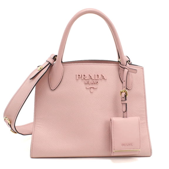 Pre-Owned PRADA Prada Tote Bag 1BA156 2-Way Saffiano Leather Women's Pink