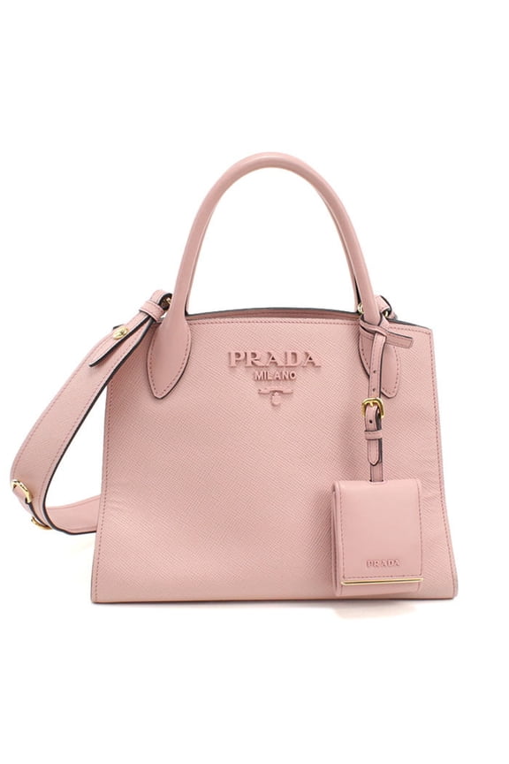 Pre-Owned PRADA Prada Tote Bag 1BA156 2-Way Saffiano Leather Women's Pink