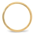 thumbnail image 2 of Diamond2Deal 14k Yellow Gold 4mm Milgrain Half Round Wedding Band Ring for Women Size 9, 2 of 2