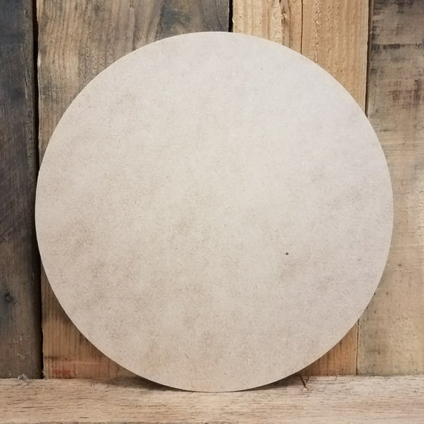 20" Wooden Circle Shape, Unfinished Wood Craft, BuildACross