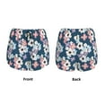 thumbnail image 5 of Picia Flowers Pattern Women's 2 in 1 Athletic Running Shorts High Waisted Workout Casual Gym Sweat Shorts with Comfy Liner Zipper Pockets-Medium, 5 of 9