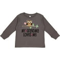 thumbnail image 3 of Inktastic Grandma Loves Me Girls Owl Girls Long Sleeve Toddler T-Shirt, 3 of 5
