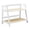 White S, variant on Bamboo Tabletop Shelf Double Layer Space Saving Organizer for Kitchen Dining Room Office