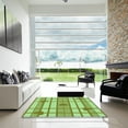 thumbnail image 7 of Ahgly Company Machine Washable Indoor Square Transitional Jade Green Area Rugs, 4' Square, 7 of 7