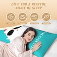 thumbnail image 4 of Lsque Cute Santa Claus Body Pillow Case Cover,Ultra-Soft Microfiber Bed Pillow Cases 20x54 inches,Elegant Bedding,Breathable Durable Pillow Cover with Envelope Closure, 4 of 8