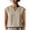 Beige, variant on Conairie Women Linen Shirts Regular Fit Short Sleeve V Neck Solid Shirt Comfortable Soft Basic Work Tee Vacation Clothes Beige L