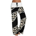 thumbnail image 1 of Gibobby Pantalones de mezclilla afelpados mujer Pantalones de yoga sueltos cintura elástica Tira de bolsillo alta Caqui XL, 1 of 5
