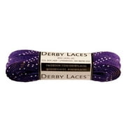 Lacets Derby Violet - Plats, 10 mm de large, pour bottes, patins, roller derby et patins de hockey (72 pouces / 183 cm)