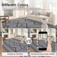 thumbnail image 2 of RONSHIN Area Rugs Washable Carpets 1150Gsm Velvet Pearl Velvet Washed Back Folding Simulation Printed Carpet-Modern Pattern-Times Huazhang Black tone 2*6ft, 2 of 7